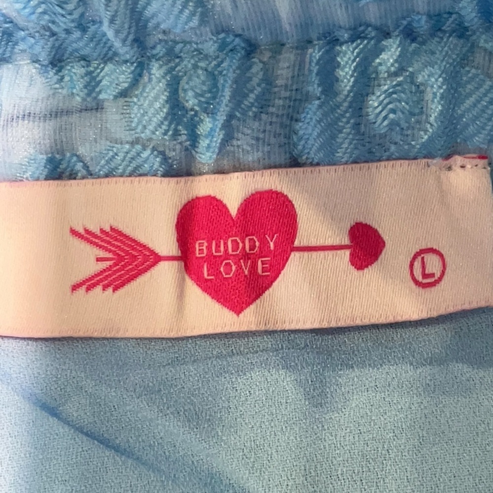 Buddy Love Hyacinth Blue Cutie Crop & Skirt Set Women’s Large - Picture 9 of 9